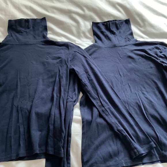 Set of 2 pcs Polo by Ralph Lauren Black Cotton-Modal Turtleneck - Picture 4 of 6